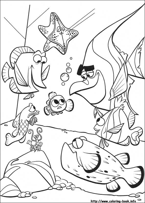 Finding Nemo coloring picture